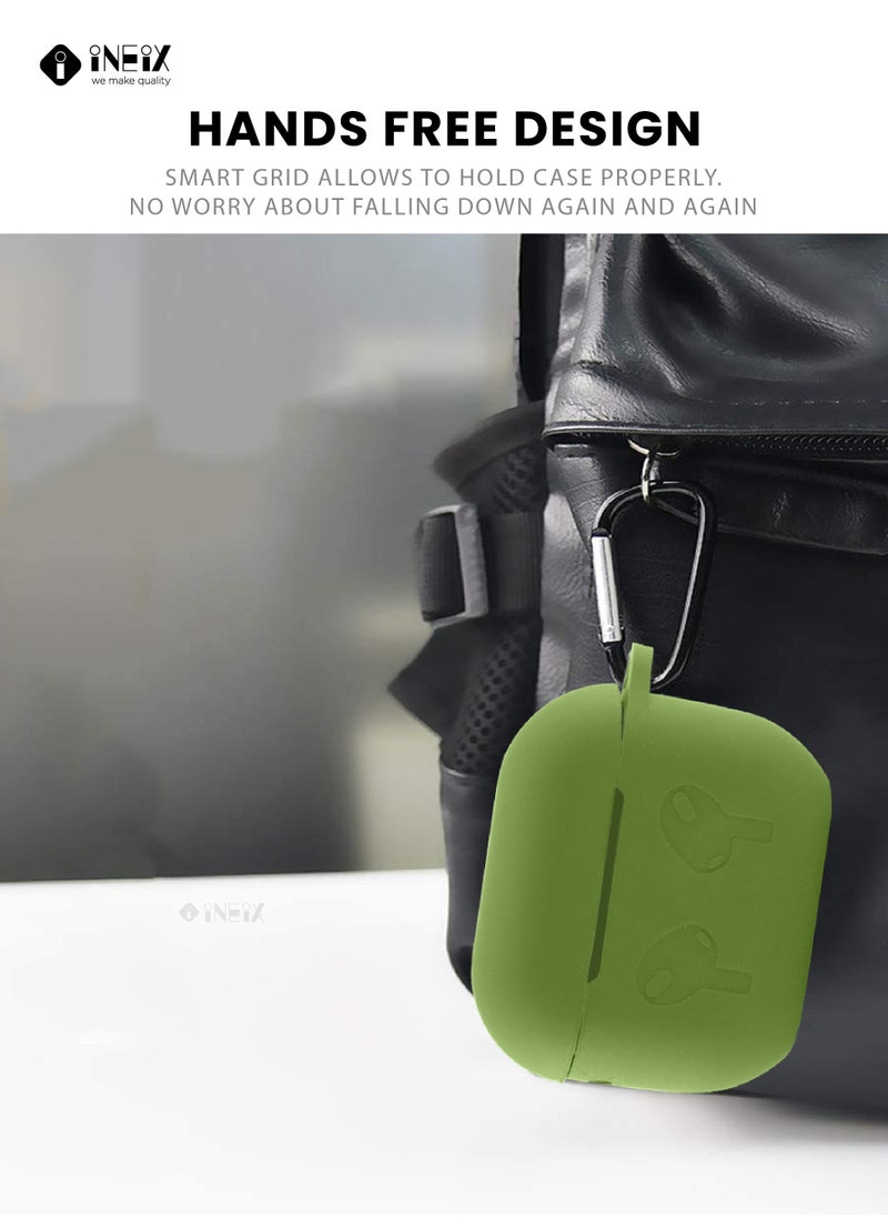 INEIX - Soft Silicone Case Cover For Apple AirPods 3 (3Rd Greneration) 2021 - Green - Image 1