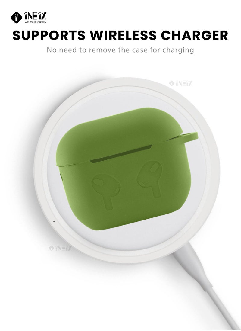 INEIX - Soft Silicone Case Cover For Apple AirPods 3 (3Rd Greneration) 2021 - Green - Image 1