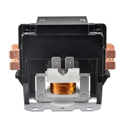 BOJACK 2 Poles FLA 30 Amp Coil 24 VAC Air Conditioner Condenser Compressor Contactor Motor Definite Purpose AC Contactor - Image 3
