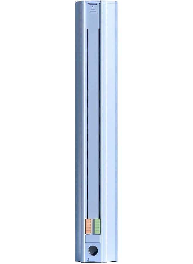 مومو بير حافظة أقلام محمولة متعددة الوظائف مع 6 مسطرة أقلام وممحاة ومبراة، مجموعة من 9 قطع باللون الأزرق - Image 1