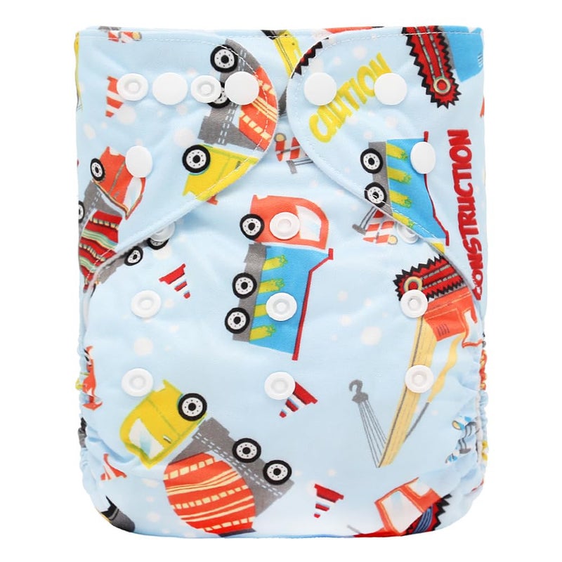 Moppets Baby Reusable washable Pocket Cloth Diaper with 4 Layer Microfiber Nappy Inserts (PACK OF 3 (COMBO-1)) - Image 4