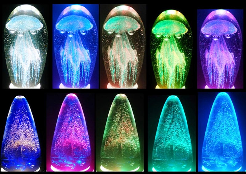 EUSTUMA Dimming LED Light Base Display Stand for Glass Crystal Glass Art Color Changing, Holiday Home Party Decoration.(No Rotating) - Image 5