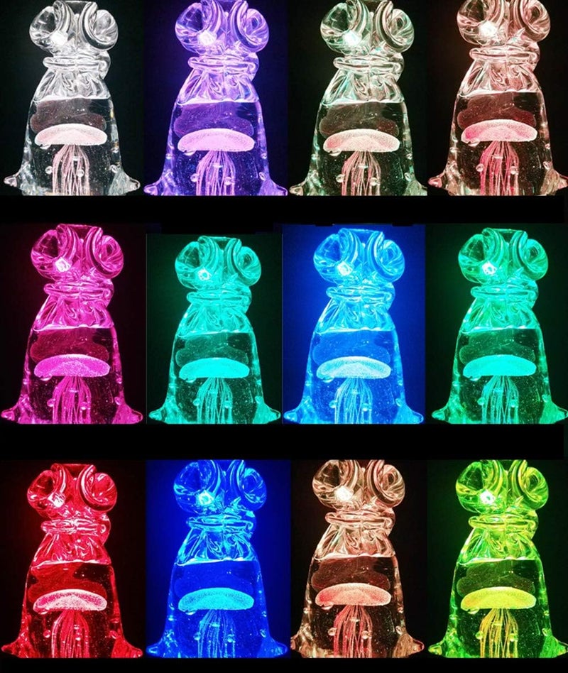 EUSTUMA Dimming LED Light Base Display Stand for Glass Crystal Glass Art Color Changing, Holiday Home Party Decoration.(No Rotating) - Image 4