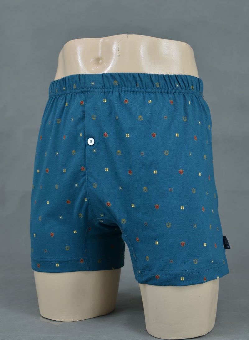 Jet Jet Underwear For Men Printed Boxer-Navy Blue 
