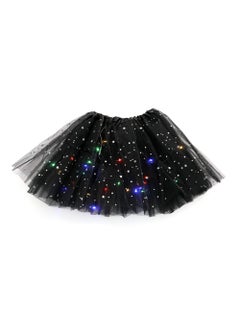 Generic Kids LED Light-Up Sequin Tutu Skirt Black 