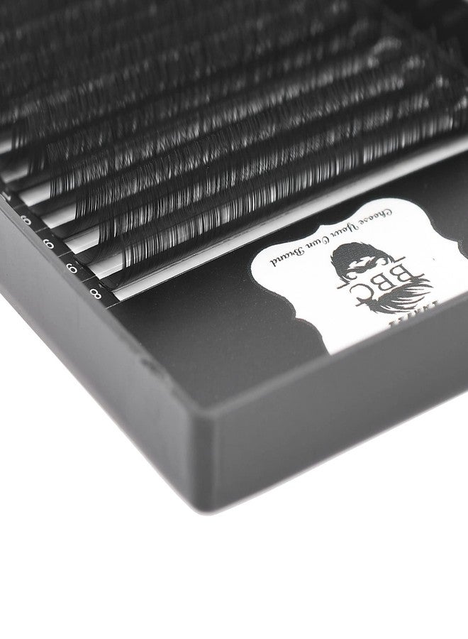 بي بي اس علبة وصلات رموش BBC Volume C-Curl Easy Fan - سمك 0.07 مم، أطوال متنوعة من 8 إلى 14 مم | علبة من 20 صفًا، رموش سوداء شبه دائمة لتركيب رموش كثيفة احترافية - Image 3