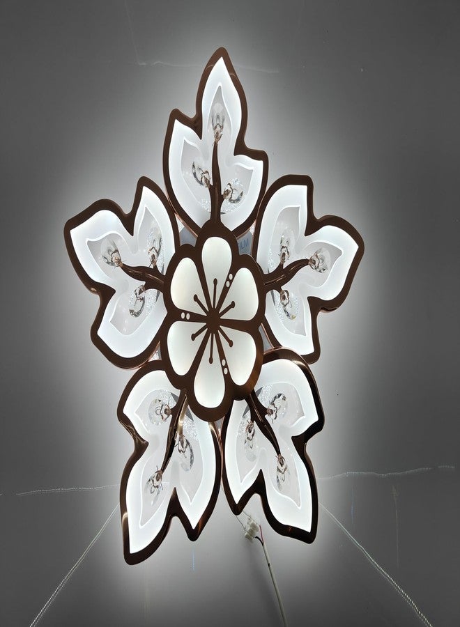 swanart مصباح سقف LED أنيق بتصميم زهور من سوانارت - إضاءة فنية بتصميم زهور لغرفة المعيشة، غرفة النوم، الردهة - لمسة ديكور منزلي أنيقة وعصرية - Image 3