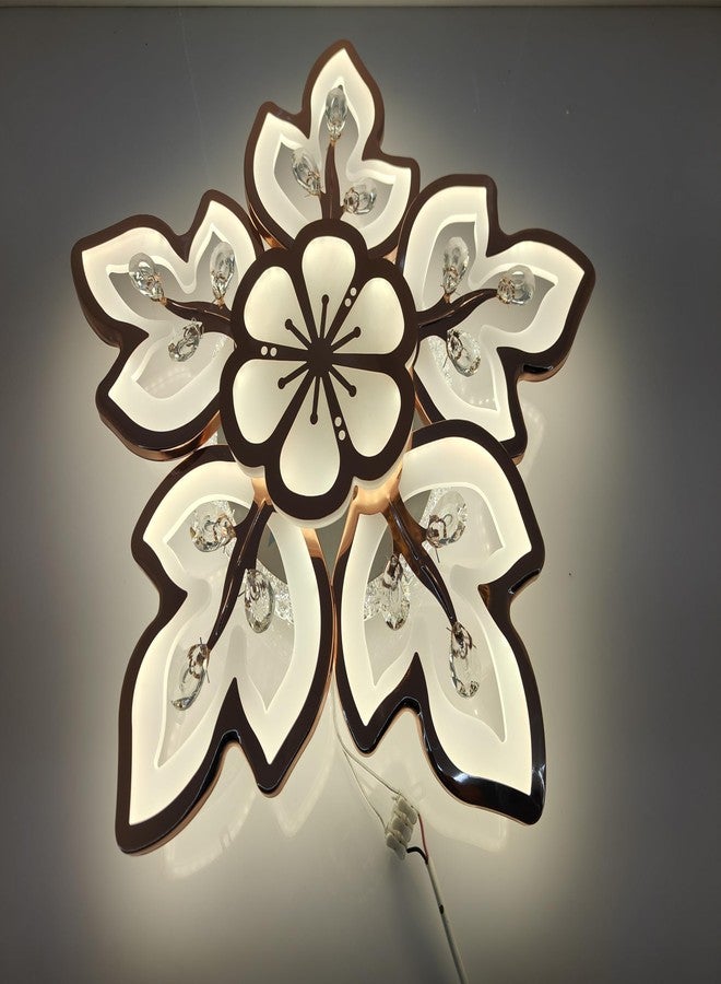 swanart مصباح سقف LED أنيق بتصميم زهور من سوانارت - إضاءة فنية بتصميم زهور لغرفة المعيشة، غرفة النوم، الردهة - لمسة ديكور منزلي أنيقة وعصرية - Image 5