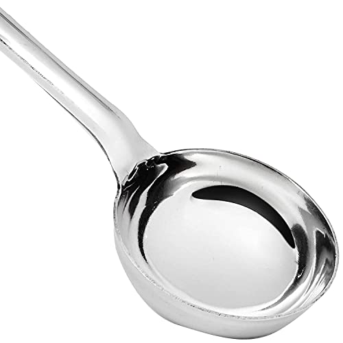Bekner Stainless Steel Cooking and Serving Spoon Set for Kitchen (Ladle + Skimmer + Turner) - Image 2