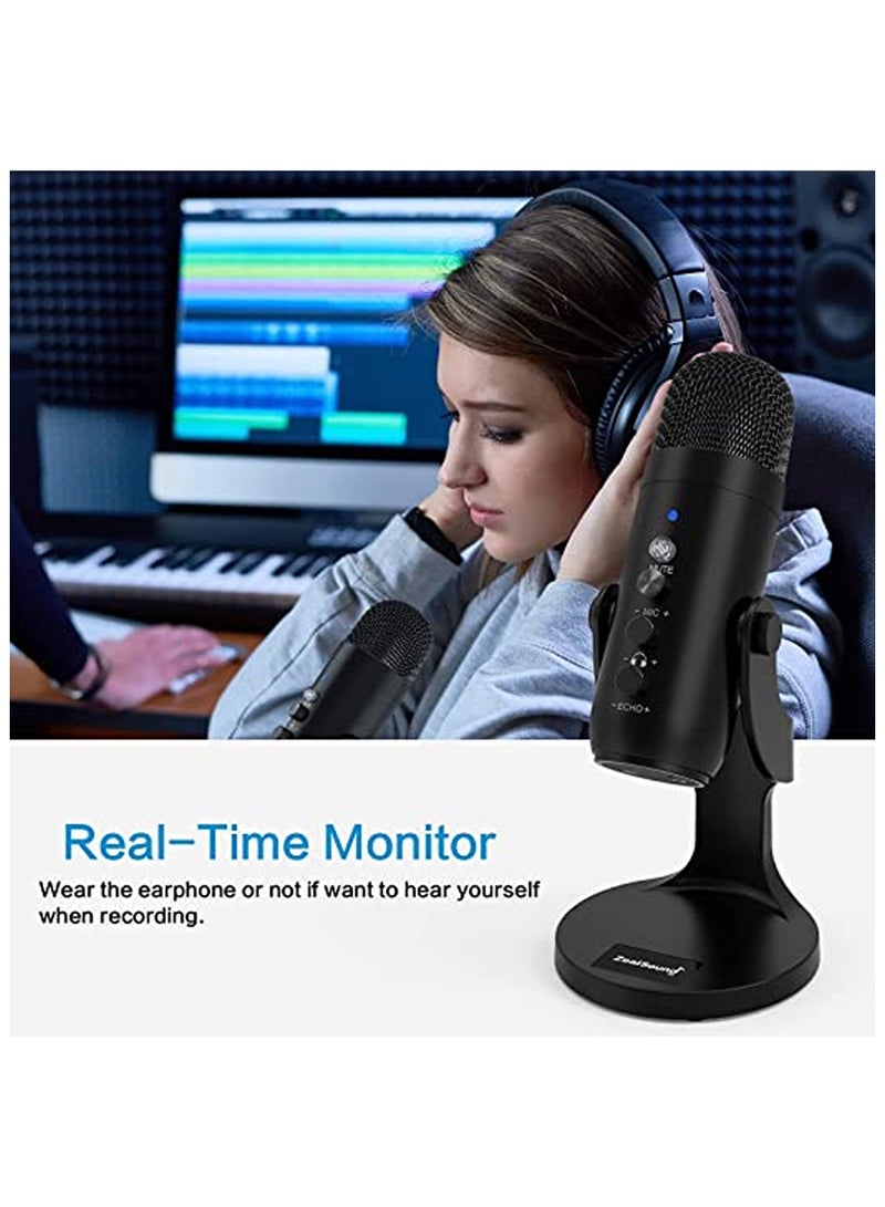 Jmary PW8 Professional Metal Voice Recording USB Condenser Studio And Podcast Recording Gaming Microphones - Image 3