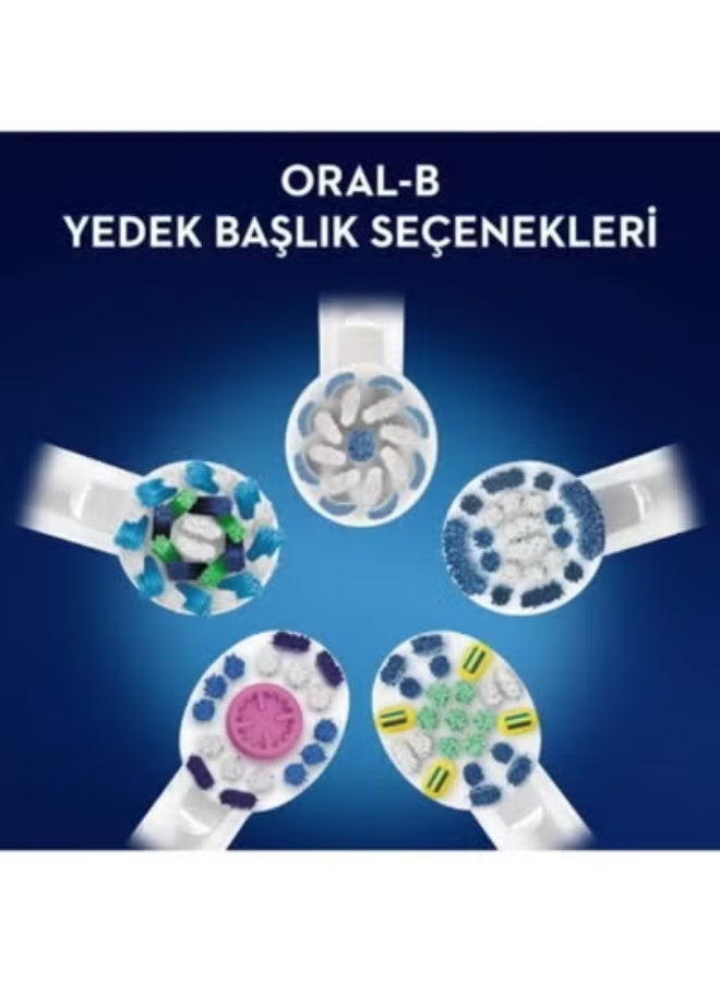 أورال بي Oral-B Sensi Ultrathin Cross Action استبدال رؤوس الفرشاة ؛ متوافق مع جميع المقبضات القابلة لإعادة الشحن Oral-B. أبيض / أزرق 1.12 أوقية - Image 4