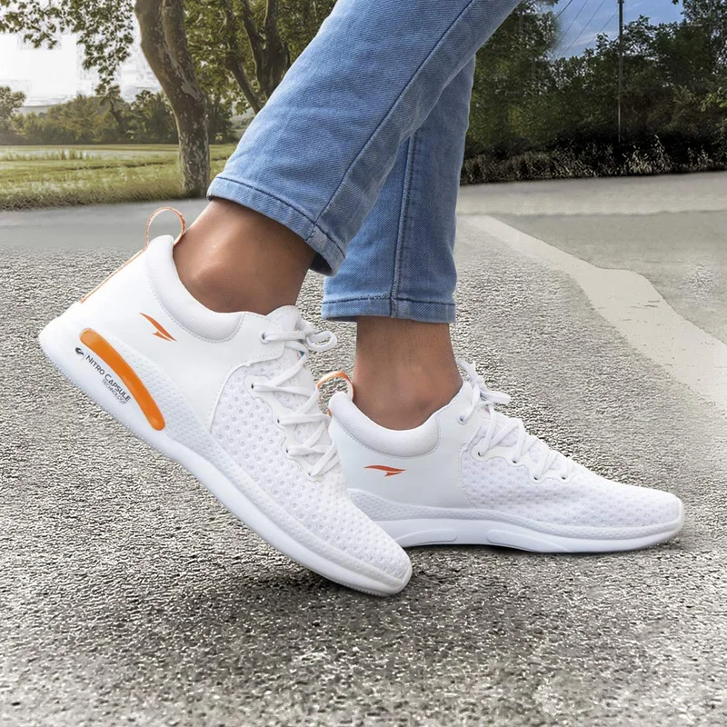 Asian White Running Shoes for Men and Boys