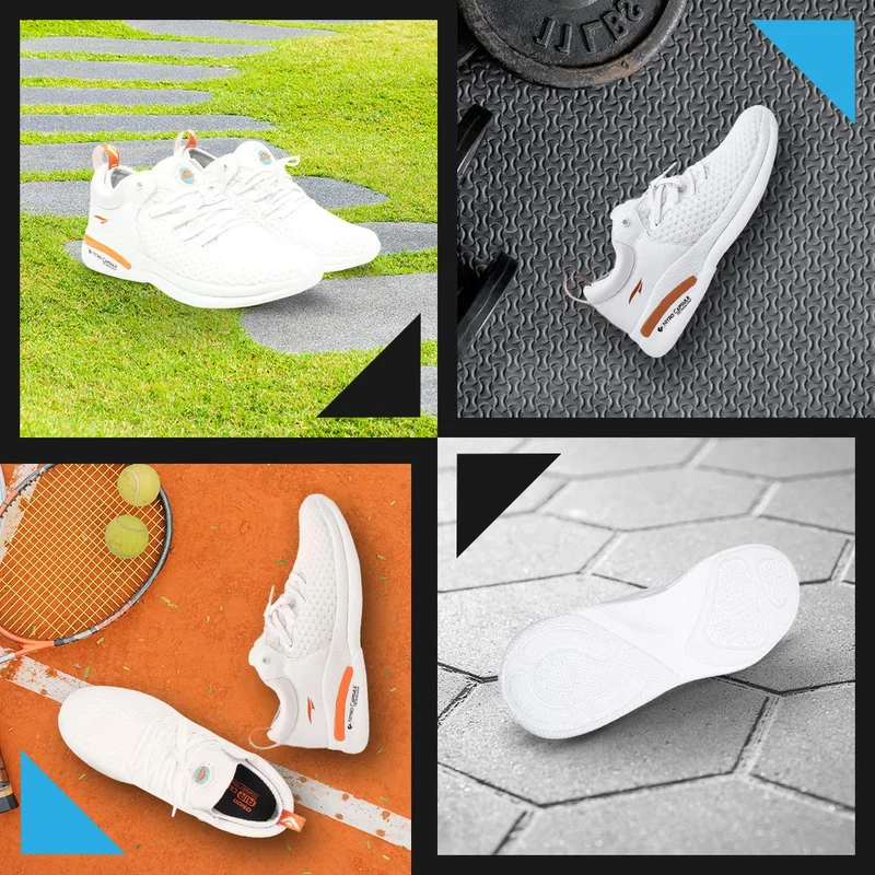 Asian White Running Shoes for Men and Boys