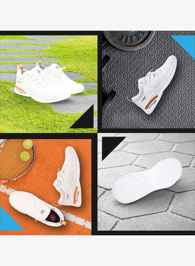 Asian White Running Shoes for Men and Boys - Image 4