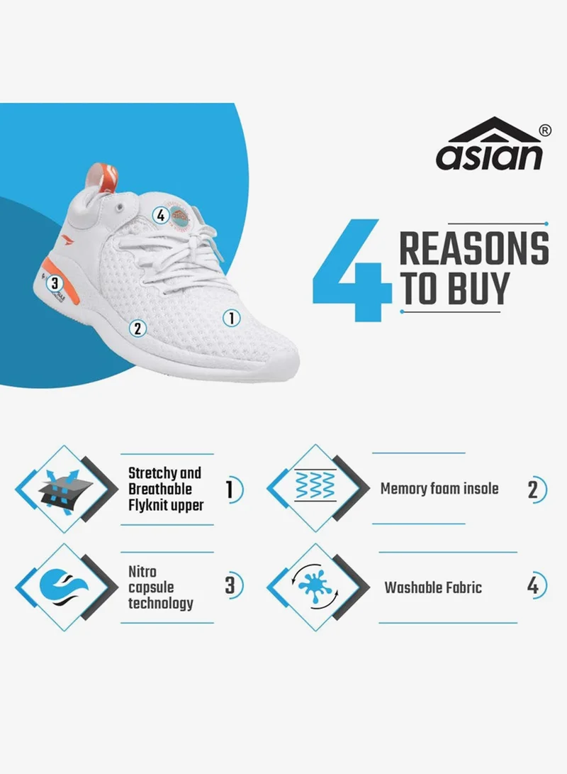 Asian  White Running Shoes for Men and Boys for Men | Best Price UAE