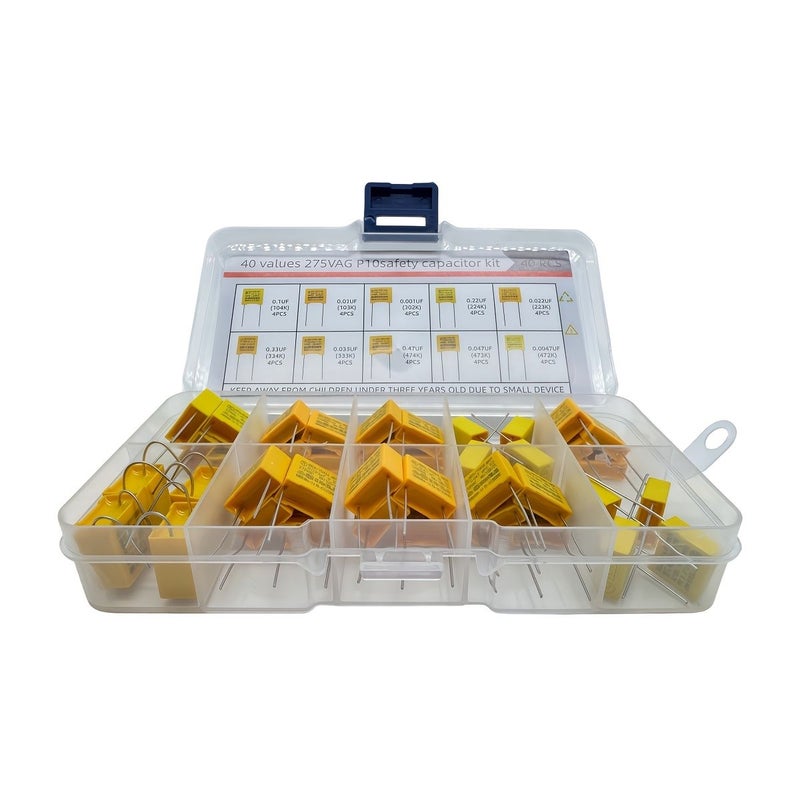 Safety Capacitor Polypropylene Film Kit 40pcs 10 Specifications 0.001uF 0.47uF - Image 4