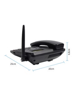 هاتف لاسلكي هاتف سطح المكتب يدعم GSM 850/900/1800/1900MHZ بطاقة SIM المزدوجة 2G هاتف لاسلكي ثابت
