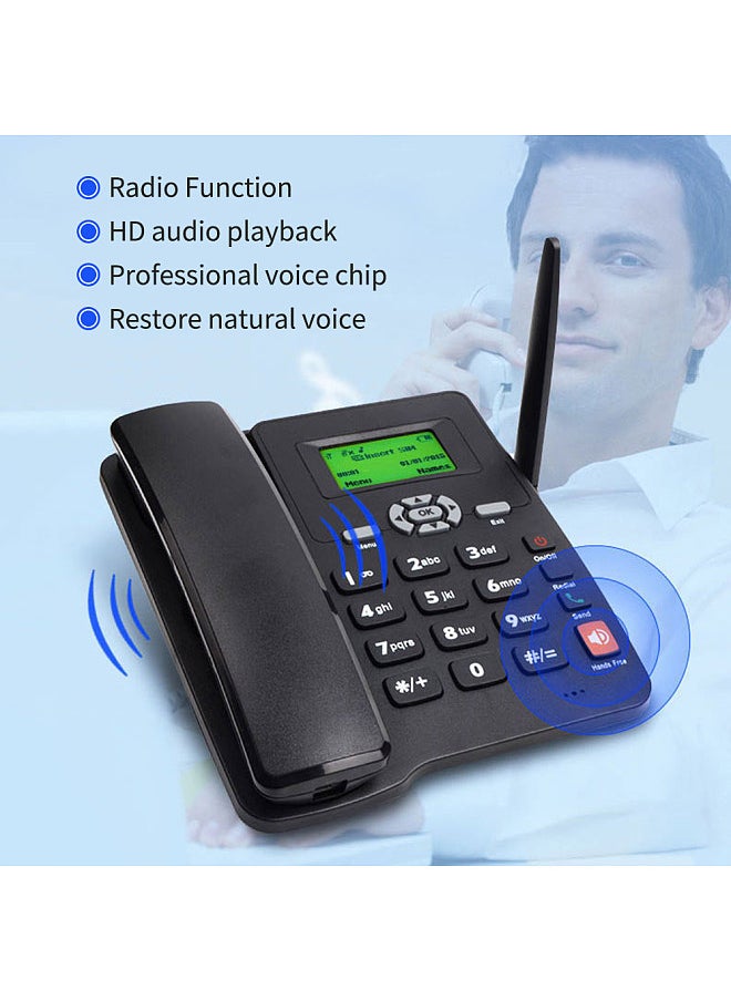 بايسوفيس - هاتف لاسلكي هاتف سطح المكتب يدعم GSM 850/900/1800/1900MHZ بطاقة SIM المزدوجة 2G هاتف لاسلكي ثابت - Image 1