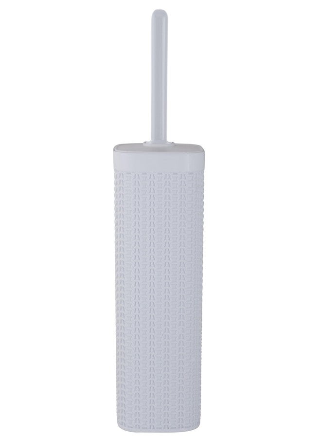 Bath Bliss Sailor Knot Toilet Brush & Holder Set in White - Image 4