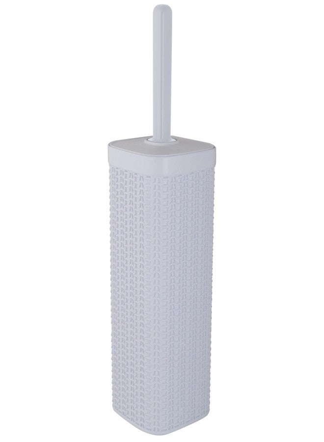 Bath Bliss Sailor Knot Toilet Brush & Holder Set in White - Image 5