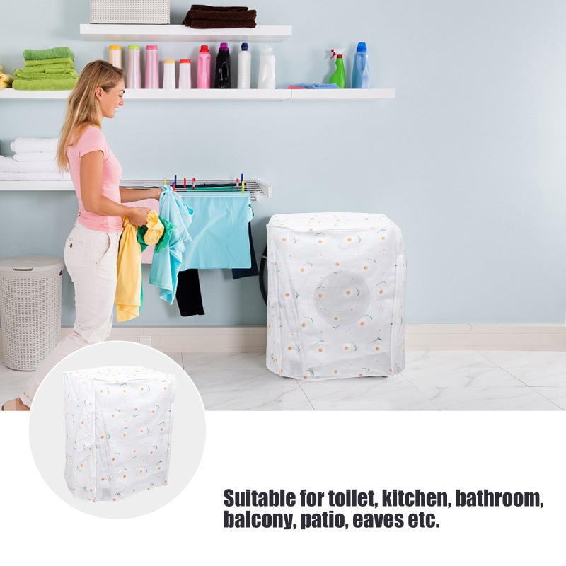 🚽 غطاء واق مقاوم للماء لغسالة أسطوانية منزلية 62x56 سم - Image 3
