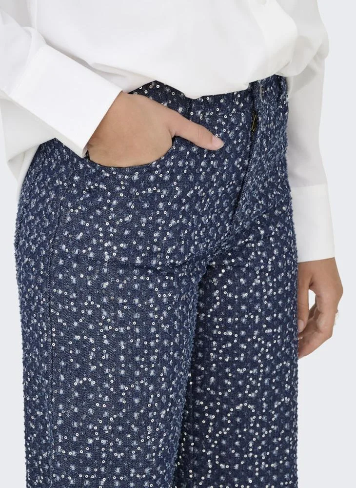 ONLY Shimmer Wide Leg Pants
