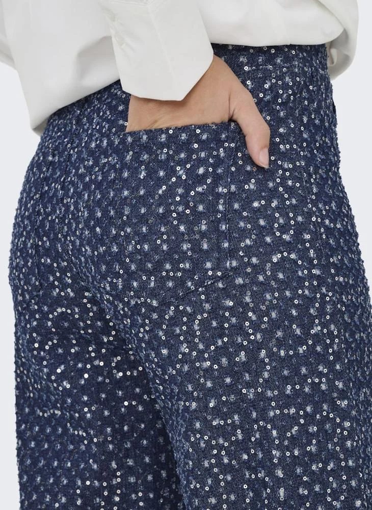 ONLY Shimmer Wide Leg Pants