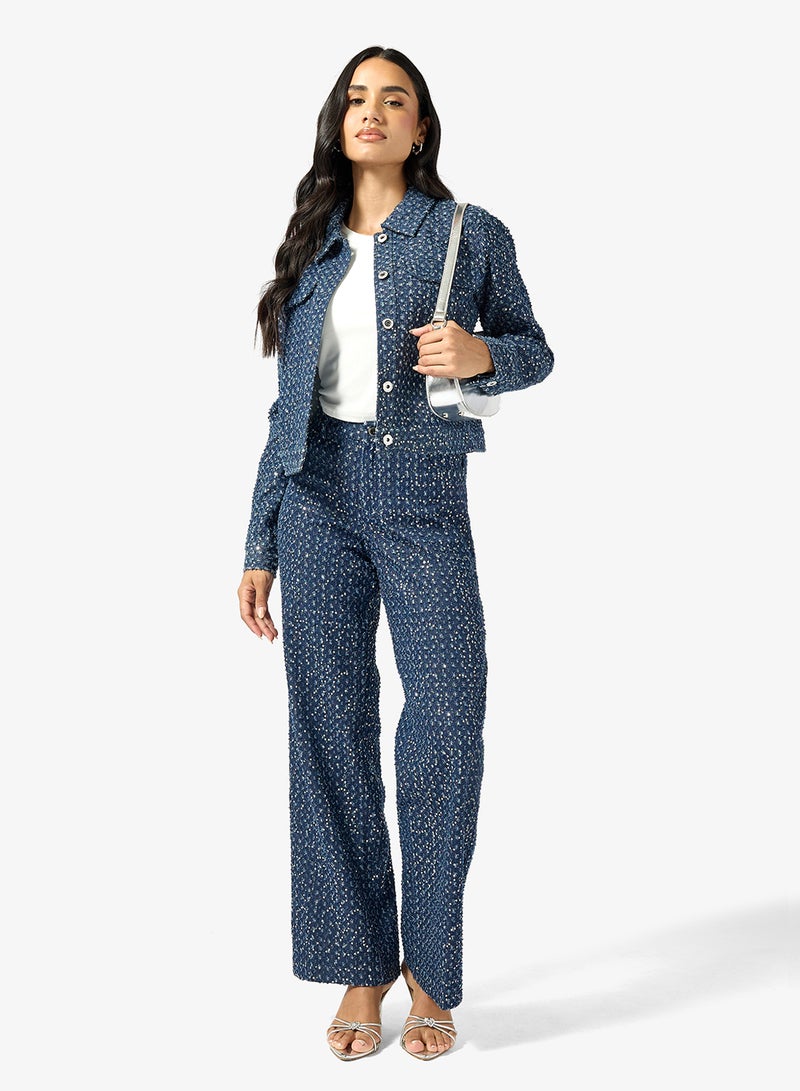 ONLY Shimmer Wide Leg Pants - Image 5