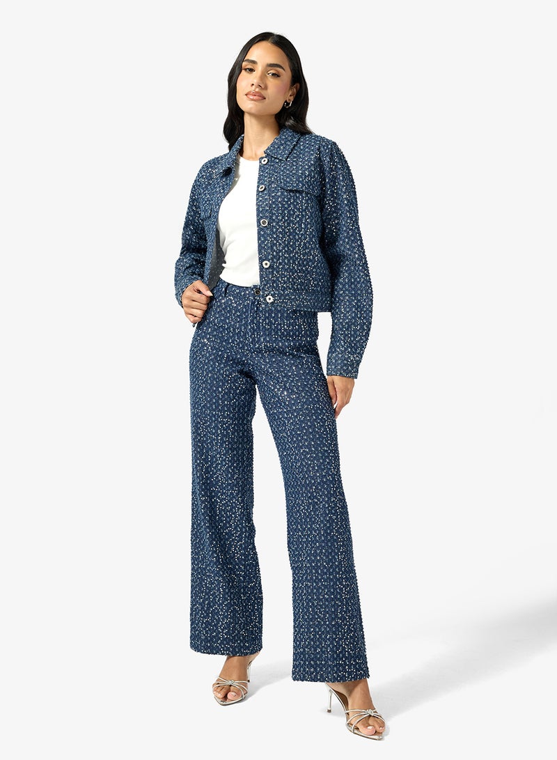 ONLY Shimmer Wide Leg Pants - Image 1