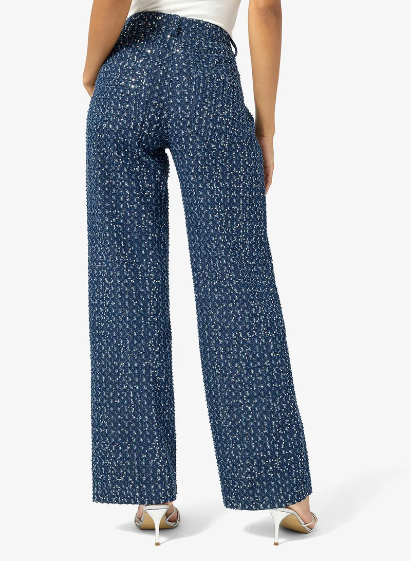 ONLY Shimmer Wide Leg Pants