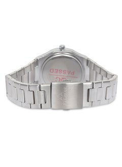 Fitron Men’s Silver Wrist Watch Blue Dial with  Arabic Numbers  - Image 3