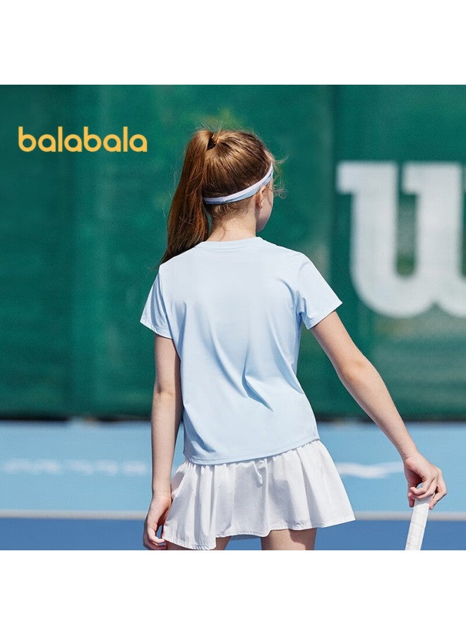 Balabala Girls' T-shirt  Children's Summer Short-sleeved Big Kids Sports Quick-drying Top Comfortable 208225117020 - Image 3