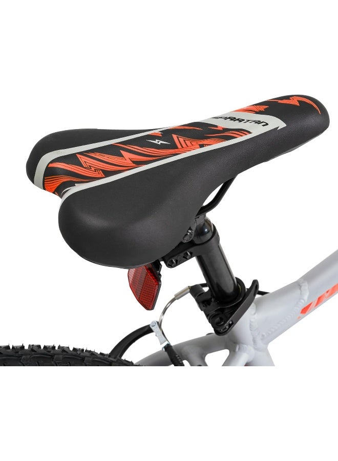 Spartan Galaxy Mountain Bike | 24 Inch Wheel Size | 21 Speed | Gray Orange Color  - Image 3