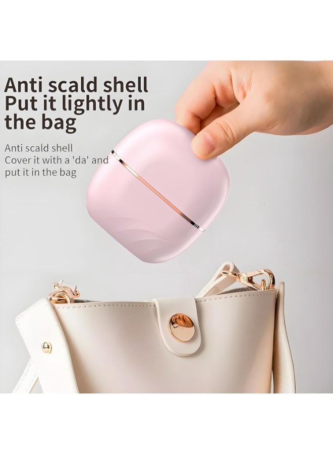 ATRJSZ Glambrushs Mini Hair Straightener,Rechargeable Wireless Portable Hair Straightener Brush,3-Speed Temperature Control,Mini Hair Straightener for Women,Idea for Home Travel (Black) - Image 2