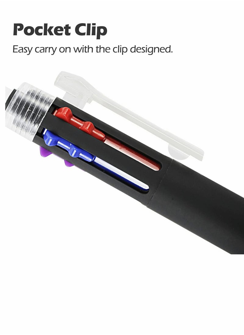 Y&D - Porous Point Pens, 6 in 1 Multifunctional Ballpoint Pens 5 Colors 0.7 mm Pen and 0.5 Mechanical Pencil One Pack of - Image 1