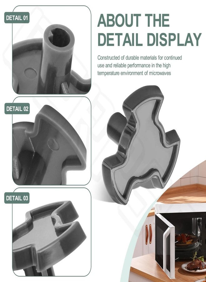 BERPSE 2 Pack WB06X10420 Turntable Motor Coupler Compatible with GE Kenmore Hotpoint Microwaves JVM1430WD002, JVM1660CH03, JNM1541SN1SS, HVM1750DP1WW, Replace WB6X10420 AP3416049 AH651211 - Image 4