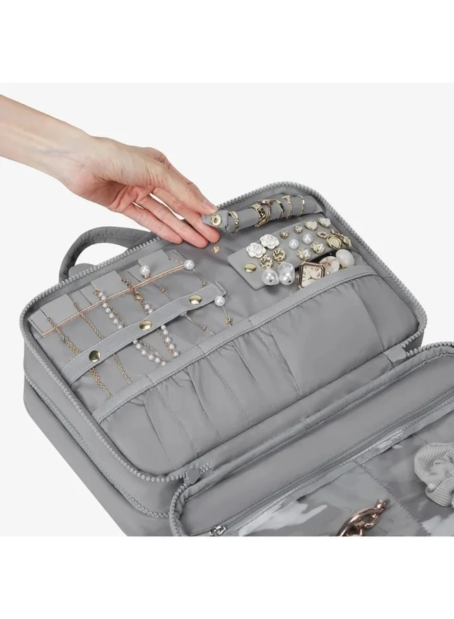 BAGSMART BAGSMART Grey Zora Spacesaver ExploreEase Puffy Multi-Functional Toiletry Bag