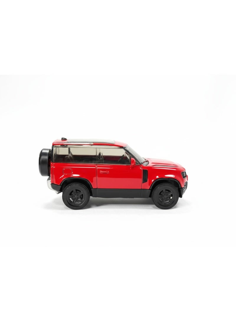 RASTAR Red Land Rover Defender Model Car - 1:43 Scale Die-Cast - Image 4
