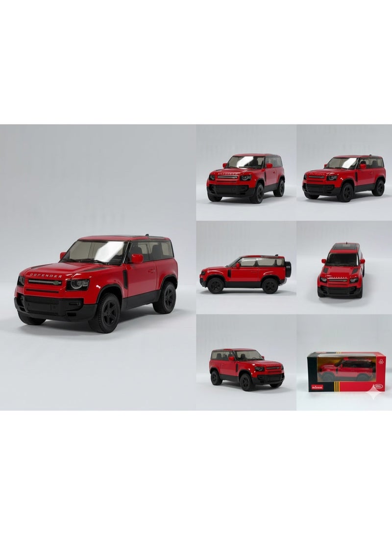 RASTAR Red Land Rover Defender Model Car - 1:43 Scale Die-Cast - Image 3