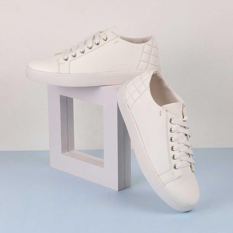 Metro Womens Synthetic White Sneakers (Size (3 UK (36 EU)) - Image 2