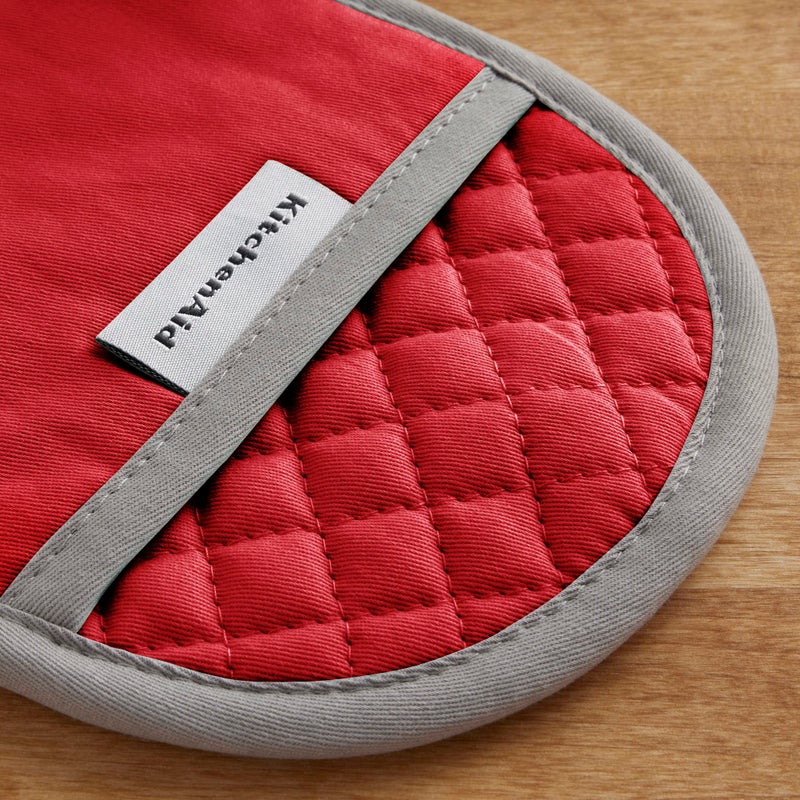 KitchenAid Asteroid Pot Holder 2-Pack Set  Fire Red  6.5""x10"" - Image 4