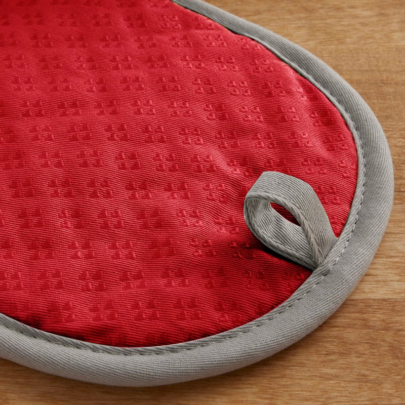 KitchenAid Asteroid Pot Holder 2-Pack Set  Fire Red  6.5""x10"" - Image 3