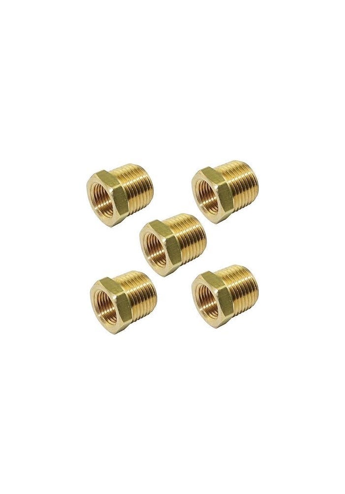 AQ AQSON محول تقليل نحاسي AQSON 3/8" x 1/8" NPT - مجموعة من 5 - Image 1