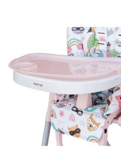 Peg Perego Prima Pappa Follow Me  Highchair for Kids, Suitable from 0 Months to 3 Years-Super Girl  - Image 4