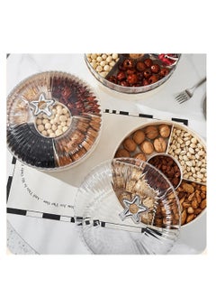 Y&D Snack Tray, Double-Deck Snackle Box Container, Divided Serving Tray With Lid, Charcuterie Caddy, for Nut Candy Snacks  - Image 3