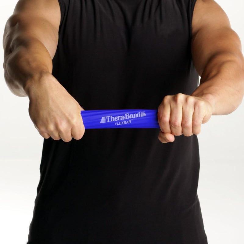 TheraBand ثيراباند فليكس بار - بار مقاومة ثقيلة لعلاج كوع التنس وتحسين قوة القبضة - Image 4