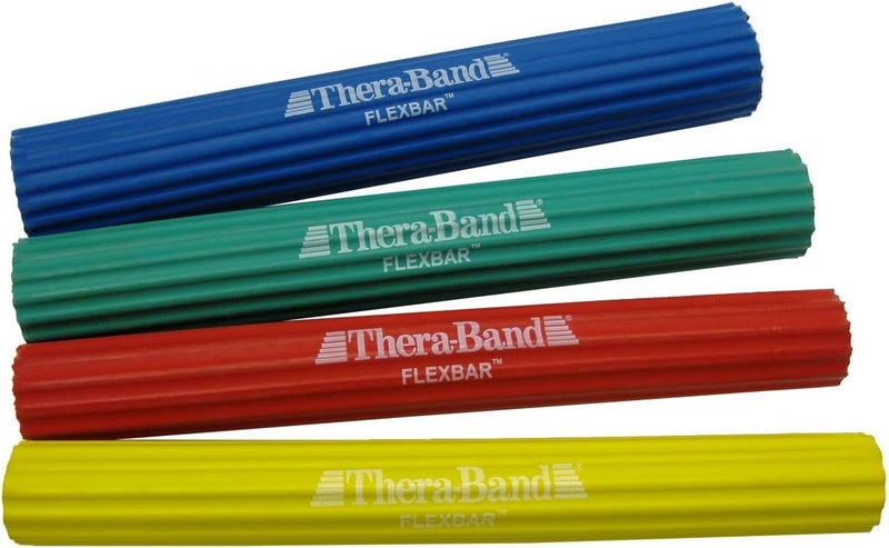 TheraBand ثيراباند فليكس بار - بار مقاومة ثقيلة لعلاج كوع التنس وتحسين قوة القبضة - Image 3