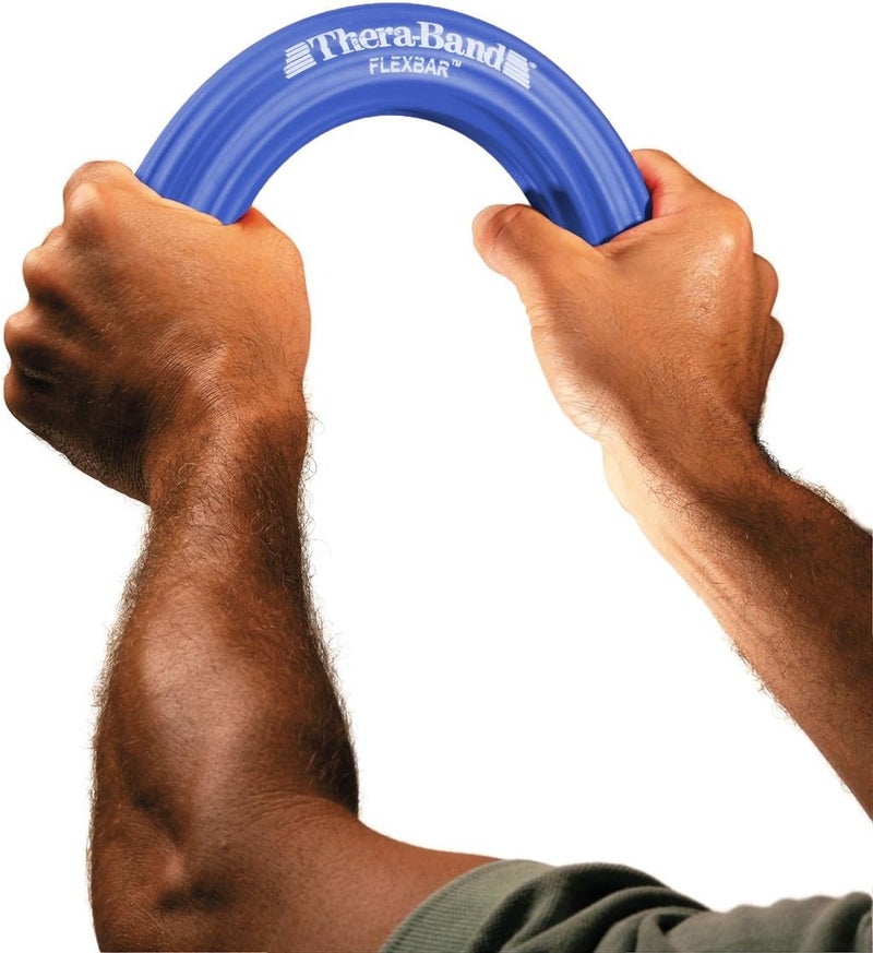 TheraBand ثيراباند فليكس بار - بار مقاومة ثقيلة لعلاج كوع التنس وتحسين قوة القبضة - Image 2