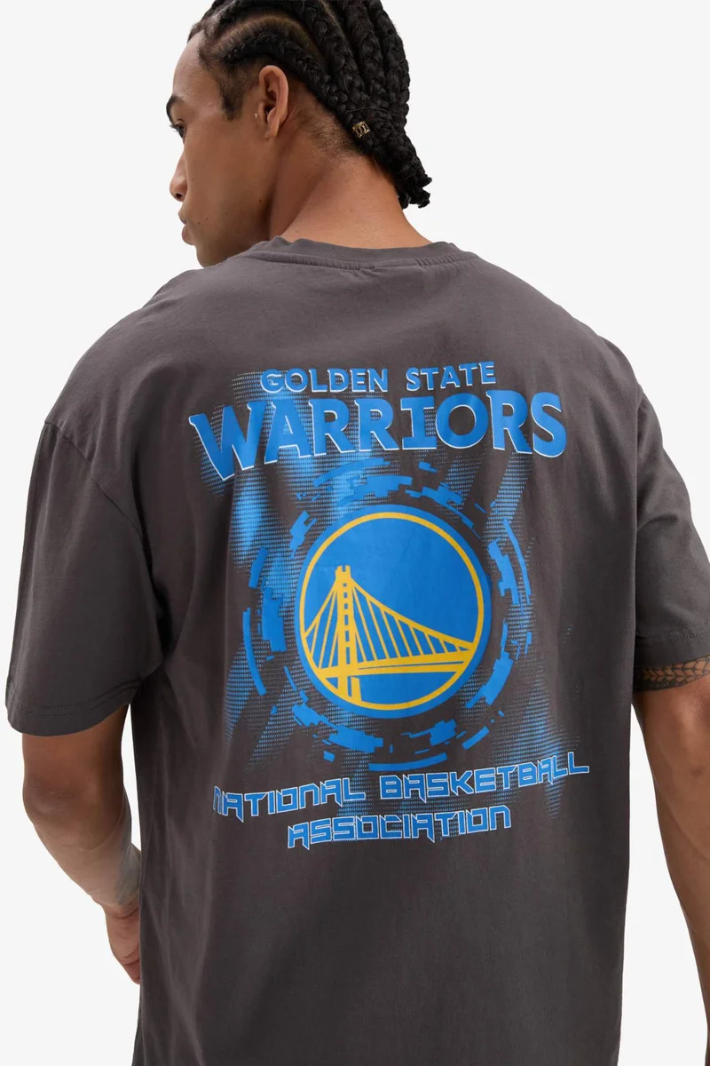 DeFactoFit NBA Golden State Warriors Boxy Fit T-Shirt
