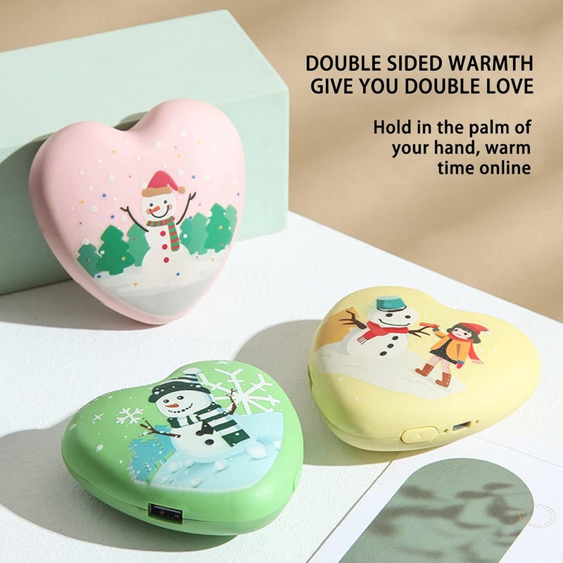 ويوبلز مدفأة يدوية كهربائية قابلة لإعادة الشحن، مدفأة يدوية كهربائية جيبية قابلة لإعادة الاستخدام، مدفأة يدوية كهربائية محمولة سريعة التسخين، درجة حرارة ثابتة 52 درجة مئوية، مناسبة للنساء والرجال والأطفال (أصفر) - Image 5